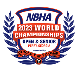 2023 NBHA Open and Senior World Championships Logo